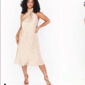 Show Me Your Mumu Jasmine Halter Midi Dress